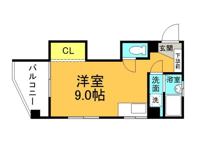 MEISINビル(ワンルーム/3階)の間取り写真