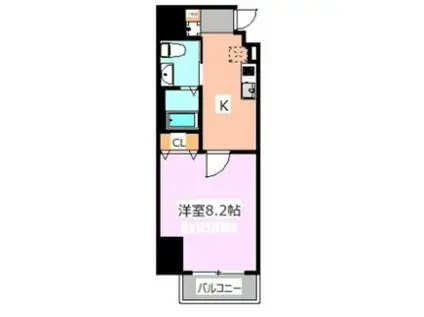 RISINGPLACE巣鴨(1K/10階)の間取り写真