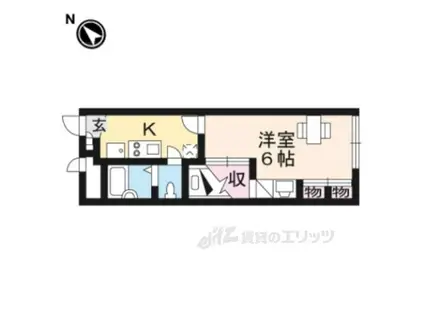 レオパレスパストラーレⅡ(1K/2階)の間取り写真
