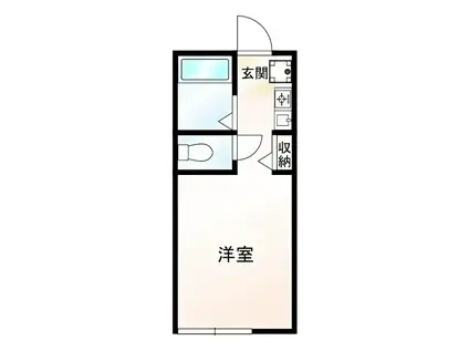 コンフォート(ワンルーム/2階)の間取り写真