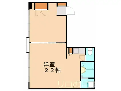 NO.8 オリエント(ワンルーム/3階)の間取り写真