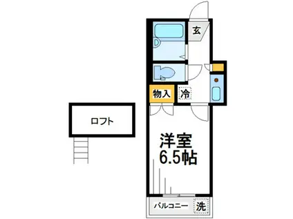 リッチモンド太田南(1K/1階)の間取り写真