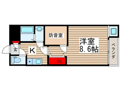 SKビル拾六番館(1K/3階)の間取り写真