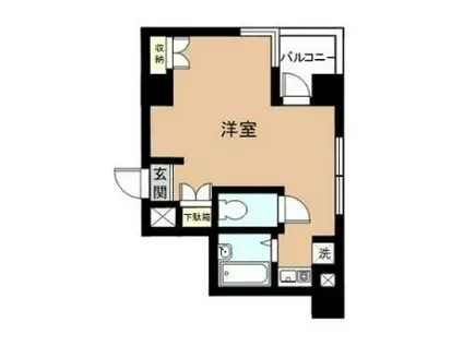 リブハピネス横浜関内(ワンルーム/5階)の間取り写真