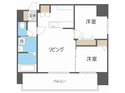 エクレール(2LDK/12階)の間取り写真