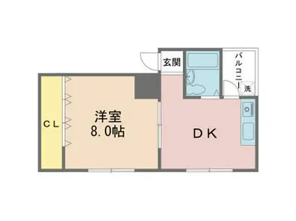 サルナートなかはら(1K/4階)の間取り写真