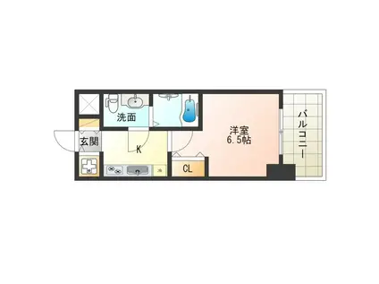 アドバンス西梅田II(1K/8階)の間取り写真