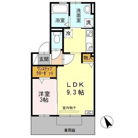 ドリームハイツ(1LDK/1階)の間取り写真
