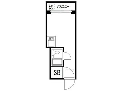トップ西荻第2(ワンルーム/2階)の間取り写真