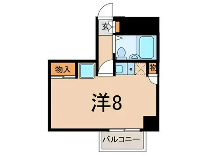 ロイヤルパレス川崎本町(ワンルーム/2階)の間取り写真