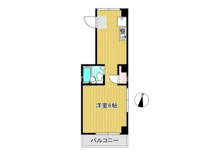 第三マスダビル(ワンルーム/4階)の間取り写真