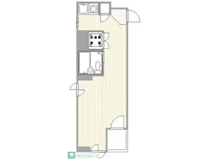 スカイコート西谷(ワンルーム/3階)の間取り写真