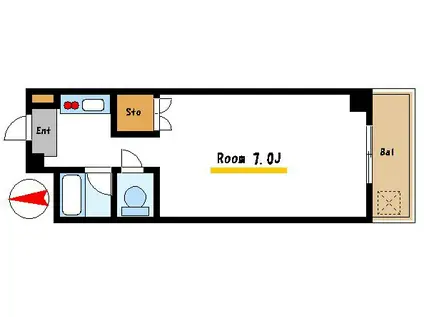 メゾン太田(ワンルーム/3階)の間取り写真