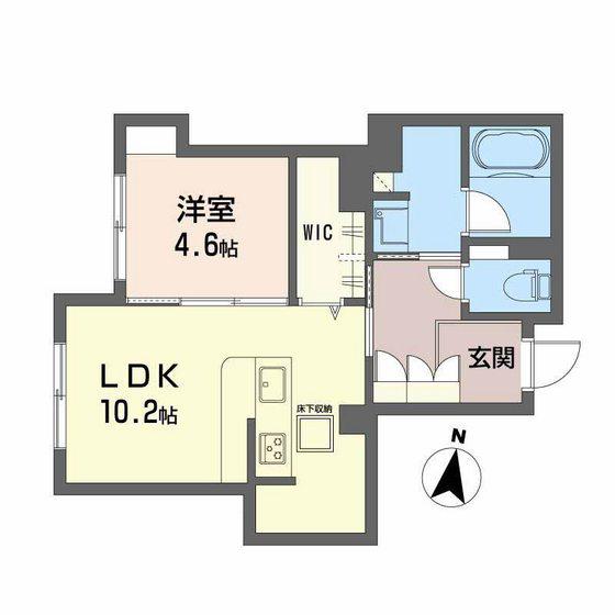 OLIVIER(1LDK/1階)の間取り写真