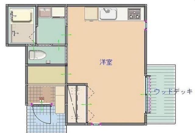東京メトロ千代田線 表参道駅 徒歩2分 3階建 築17年(ワンルーム/1階)の間取り写真