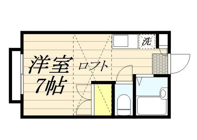 シャルマン(1K/2階)の間取り写真