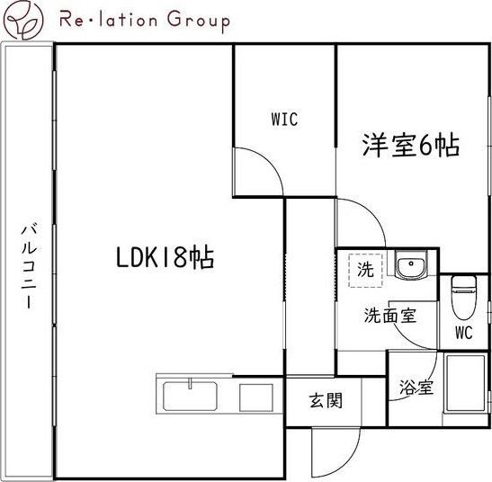 アールベロ(1LDK/2階)の間取り写真