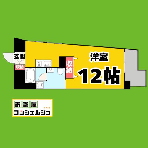 レジディア東桜II(ワンルーム/8階)の間取り写真