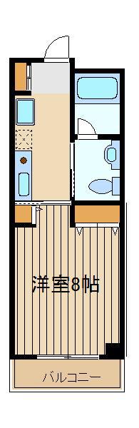 TEC高野台(1K/3階)の間取り写真