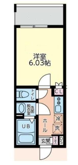 フルセイル中山II(1K/2階)の間取り写真