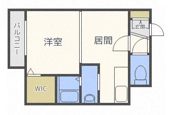 エクセレントハウス豊平37(1DK/2階)の間取り写真