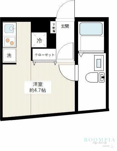 LUDENS上井草(ワンルーム/4階)の間取り写真