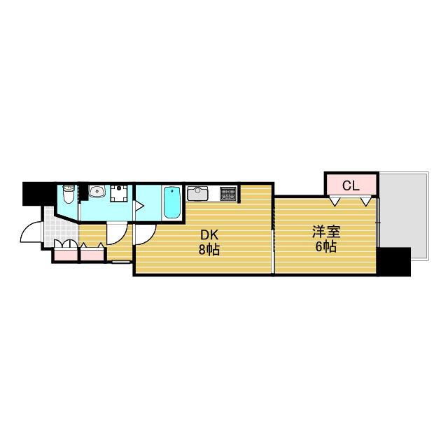 NLC新大阪PART2(1DK/3階)の間取り写真