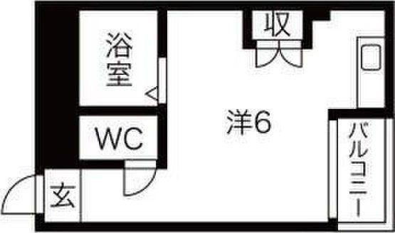 レジデンスイン梅田(ワンルーム/9階)の間取り写真