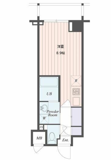 ART APARTMENT IN TOKYO ノース(ワンルーム/5階)の間取り写真