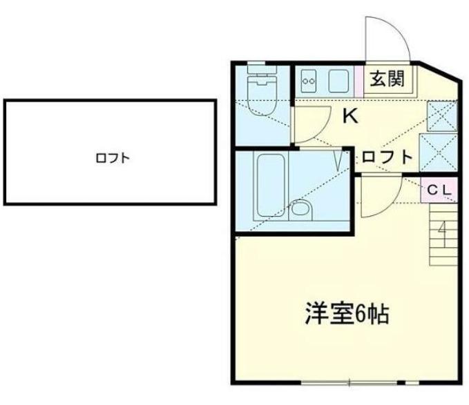 クレスト新杉田(1K/1階)の間取り写真