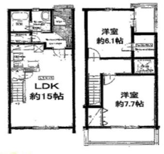 ヴィラパレオ(2LDK/1階)の間取り写真