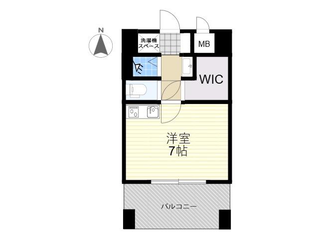 イースト CONCIE(ワンルーム/8階)の間取り写真