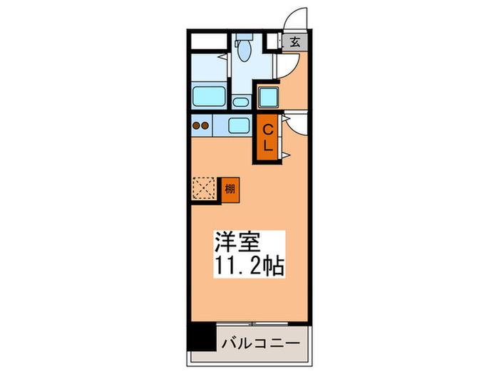 ヴィストリア立売堀 (ワンルーム/3階)の間取り写真