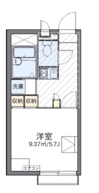 レオパレスコーポ丸喜(1K/2階)の間取り写真