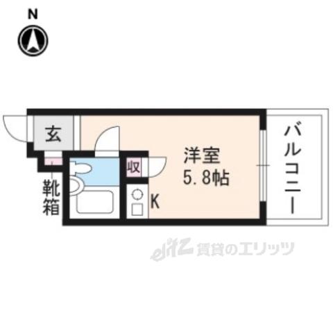 朝日プラザ鴨川Ⅱ(ワンルーム/3階)の間取り写真