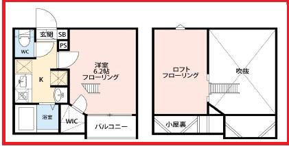 ブラン西新井(1K/3階)の間取り写真