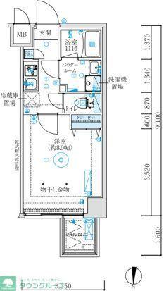 MAXIV練馬TRE(1K/3階)の間取り写真