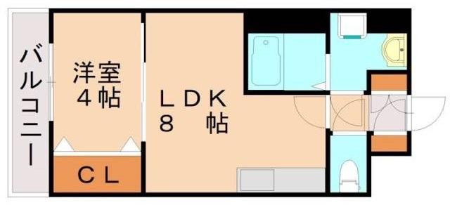 AMONT光成(1LDK/7階)の間取り写真