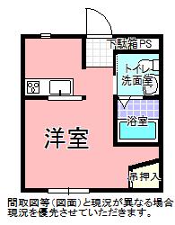 KTMビル(ワンルーム/2階)の間取り写真