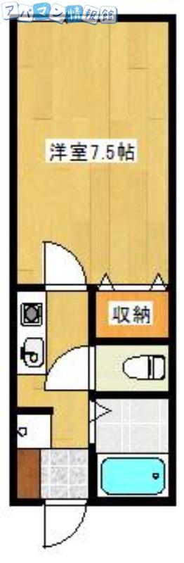 アイビーハウス(1K/1階)の間取り写真