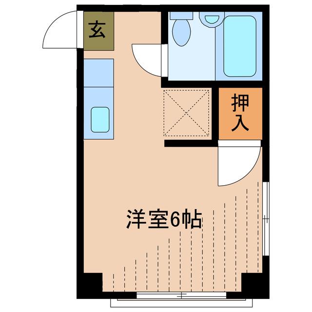 シャンツェ亀有(ワンルーム/1階)の間取り写真