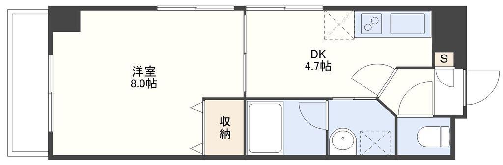 EXCELVIEW英(1DK/5階)の間取り写真
