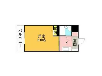 メゾンドプレジール(ワンルーム/2階)の間取り写真