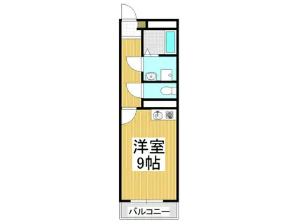 曙町KYハイツ(ワンルーム/3階)の間取り写真