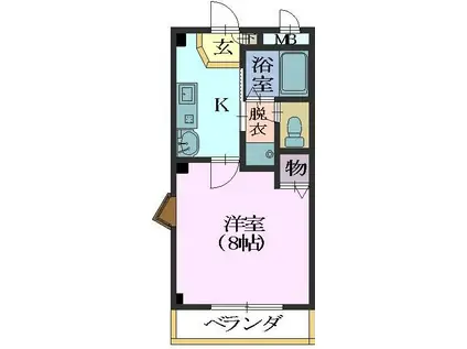 地下鉄鶴舞線 原駅(愛知) 徒歩11分 4階建 築18年(1K/1階)の間取り写真