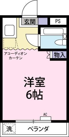 メゾンエレーヴI(ワンルーム/3階)の間取り写真