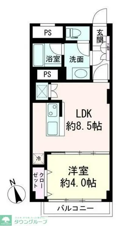 ファミール築地 6階階 間取り