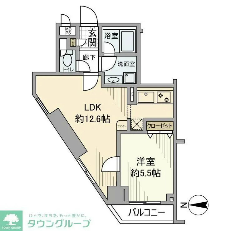 デュオ・スカーラ府中駅前 3階階 間取り