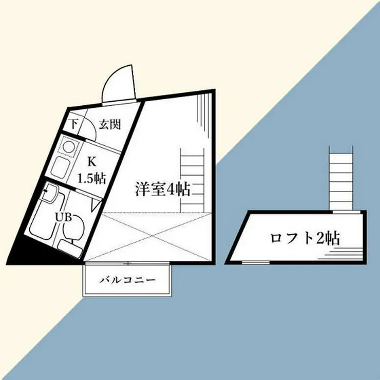 アヴァンセ宿河原 2階階 間取り