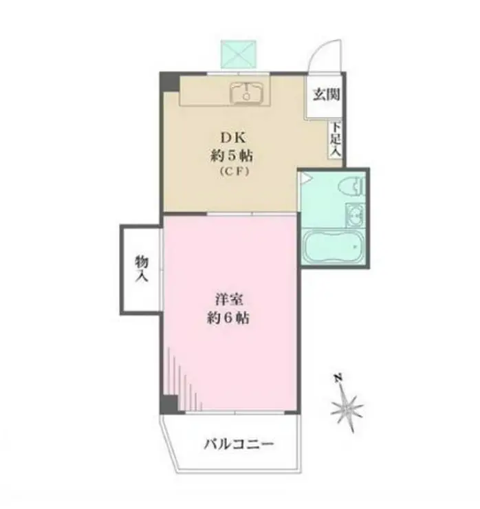 サンハイツ木月 3階階 間取り